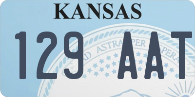 KS license plate 129AAT
