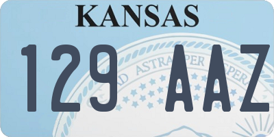 KS license plate 129AAZ