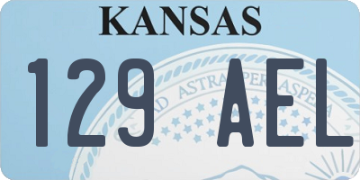 KS license plate 129AEL