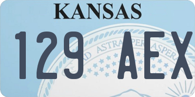 KS license plate 129AEX