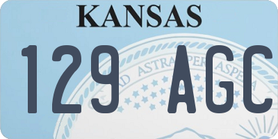 KS license plate 129AGC