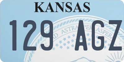 KS license plate 129AGZ