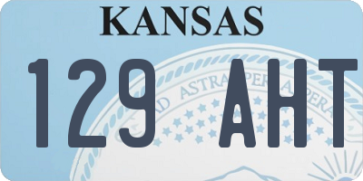 KS license plate 129AHT