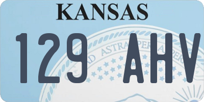 KS license plate 129AHV