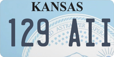 KS license plate 129AII