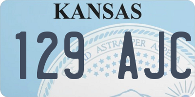 KS license plate 129AJC