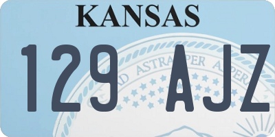 KS license plate 129AJZ