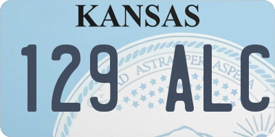 KS license plate 129ALC