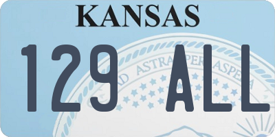KS license plate 129ALL