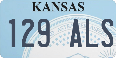 KS license plate 129ALS