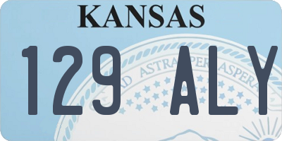 KS license plate 129ALY