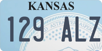 KS license plate 129ALZ