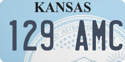 KS license plate 129AMC