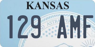 KS license plate 129AMF