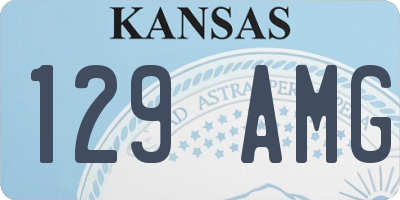 KS license plate 129AMG