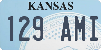 KS license plate 129AMI