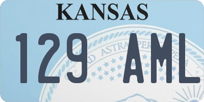 KS license plate 129AML