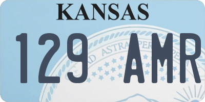 KS license plate 129AMR