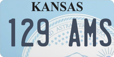 KS license plate 129AMS