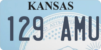 KS license plate 129AMU