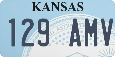 KS license plate 129AMV