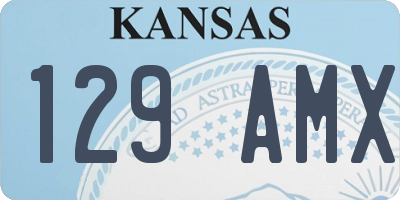 KS license plate 129AMX