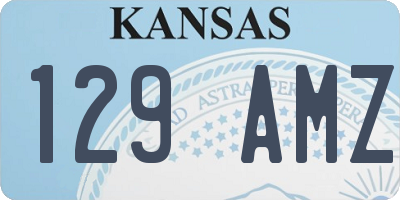 KS license plate 129AMZ