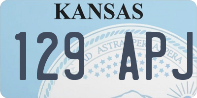 KS license plate 129APJ