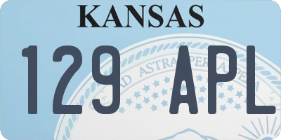 KS license plate 129APL