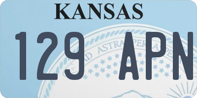KS license plate 129APN