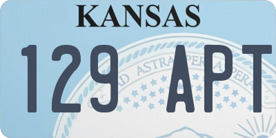 KS license plate 129APT