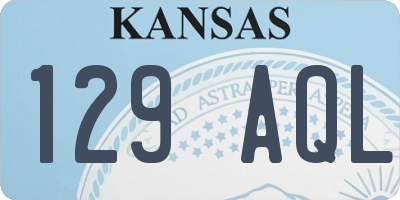 KS license plate 129AQL