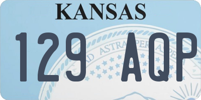 KS license plate 129AQP