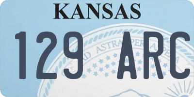 KS license plate 129ARC