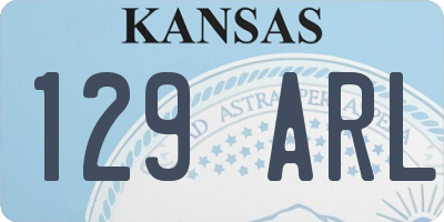 KS license plate 129ARL