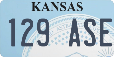 KS license plate 129ASE