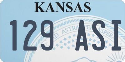 KS license plate 129ASI