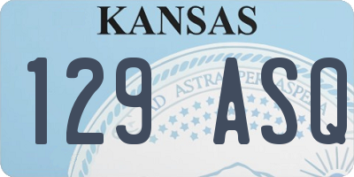 KS license plate 129ASQ