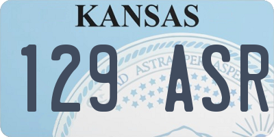 KS license plate 129ASR