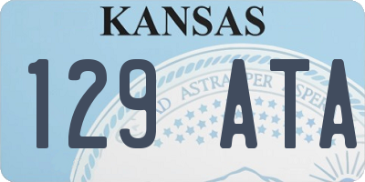 KS license plate 129ATA