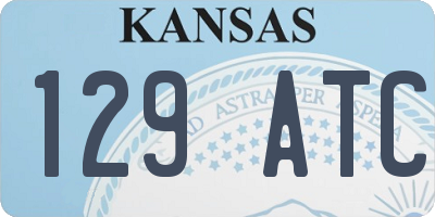 KS license plate 129ATC