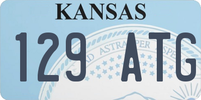 KS license plate 129ATG