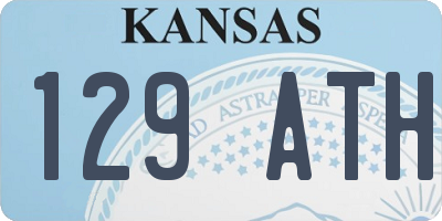 KS license plate 129ATH
