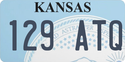 KS license plate 129ATQ