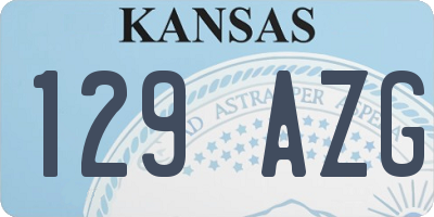 KS license plate 129AZG
