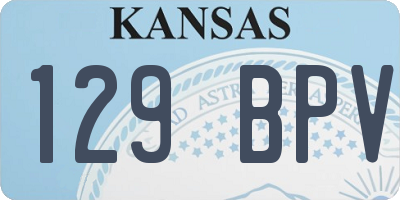 KS license plate 129BPV