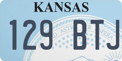 KS license plate 129BTJ