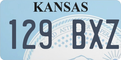 KS license plate 129BXZ
