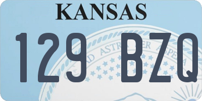 KS license plate 129BZQ