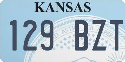 KS license plate 129BZT
